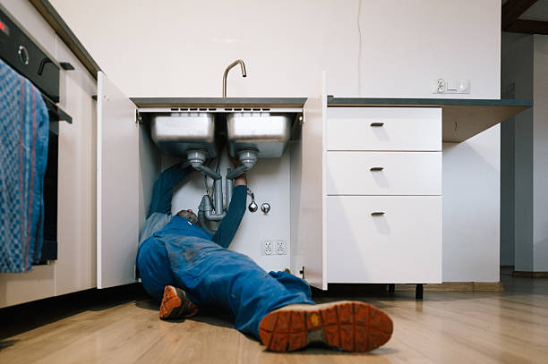 Professional Drain Cleaning technician working in Rindge, NH